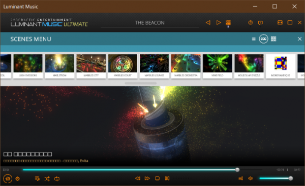  Luminant Music – аудиоплеер и визуальный эквалайзер с 3D графикой 